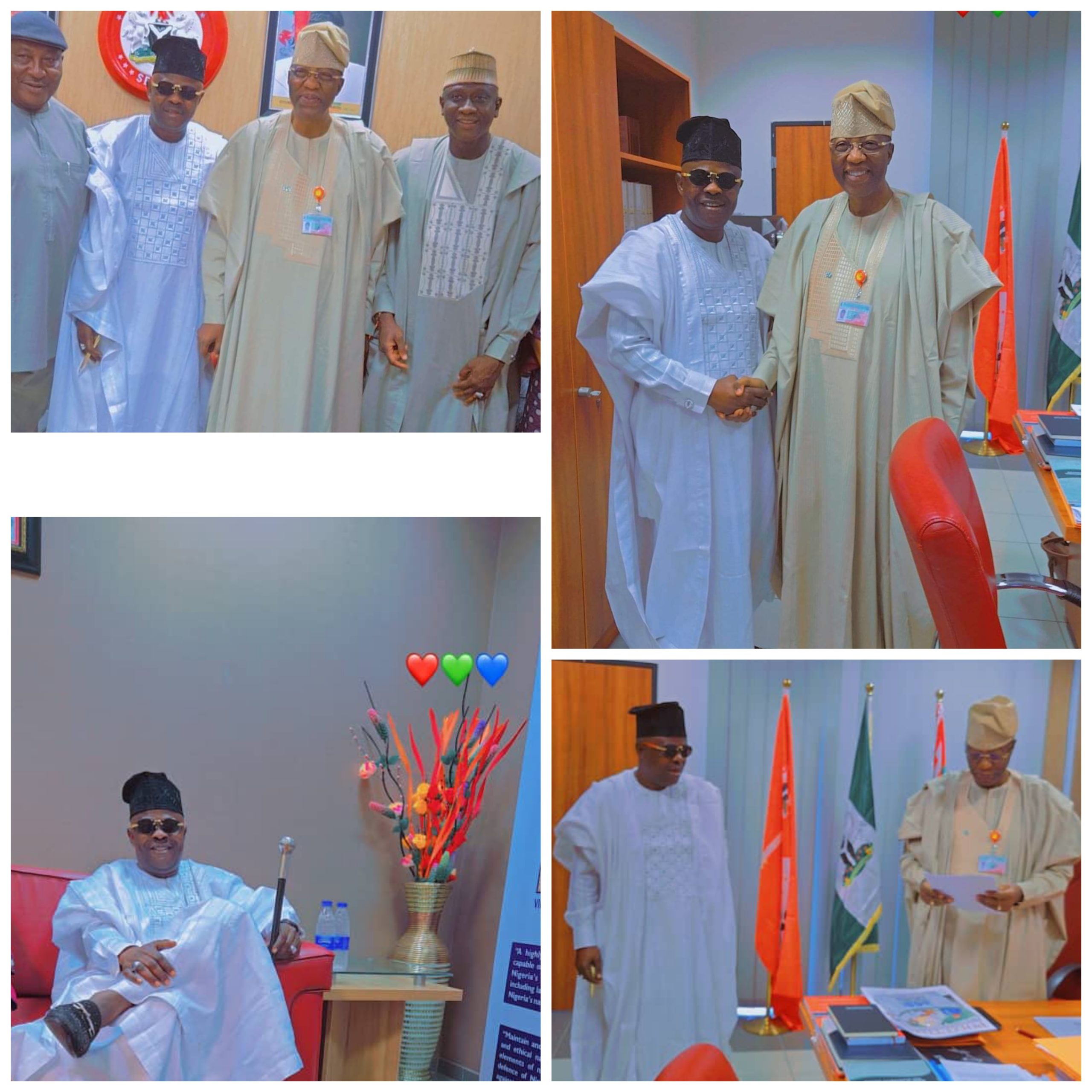 JUST IN :Adewale Adeogun led the Governing Council of the Nigeria Maritime University, Okerenkoko in Delta State to a familiarisation visit to the Senate Committee on Navy led by His Excellency Distinguished Senator Gbenga Daniels at the National Assembly, Abuja