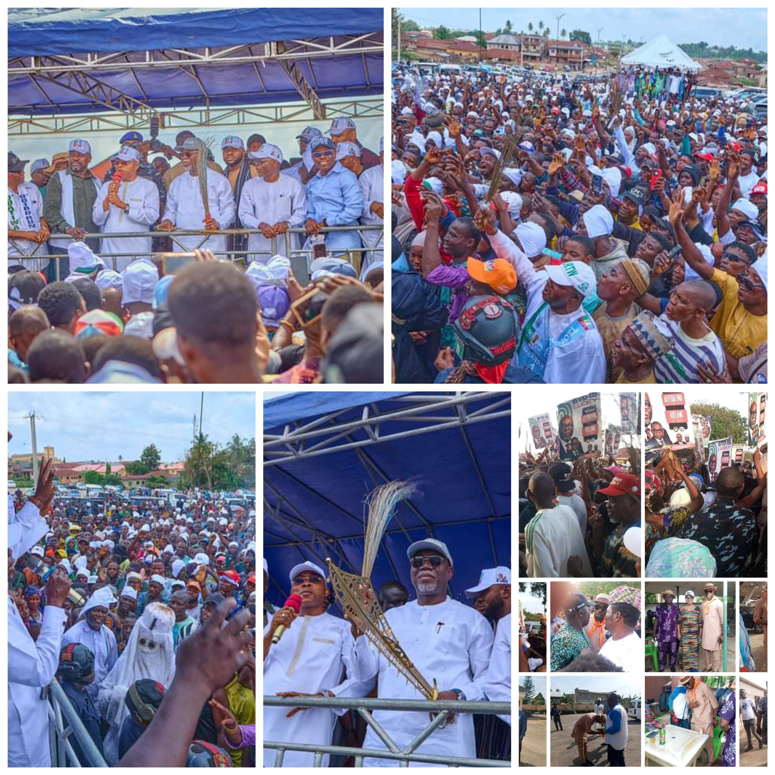 #Ondo2024: Governor Lucky Aiyedatiwa arrives Owo town as Governor Ododo of Kogi State canvasses Ebira community to rally support for Governor in the coming election.