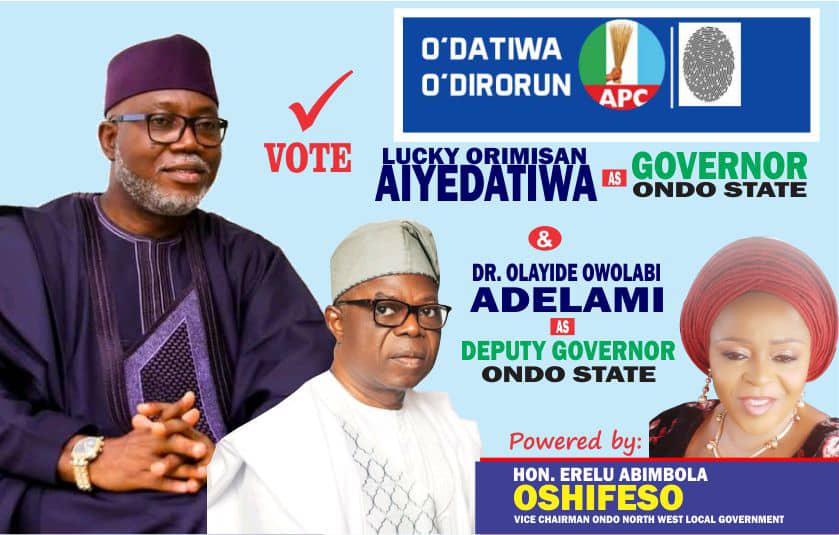 𝐇𝐎𝐍.ERELU ABIMBOLA OSHIFESO 𝐖𝐄𝐋𝐂𝐎𝐌𝐄𝐒 𝐇𝐈𝐒 𝐄𝐗𝐂𝐄𝐋𝐋𝐄𝐍𝐂𝐘 𝐋𝐔𝐂𝐊𝐘 𝐎𝐑𝐈𝐌𝐈𝐒𝐀𝐍 𝐀𝐈𝐘𝐄𝐃𝐀𝐓𝐈𝐖𝐀 𝐓𝐎 𝐎𝐍𝐃𝐎 𝐂𝐈𝐓𝐘!