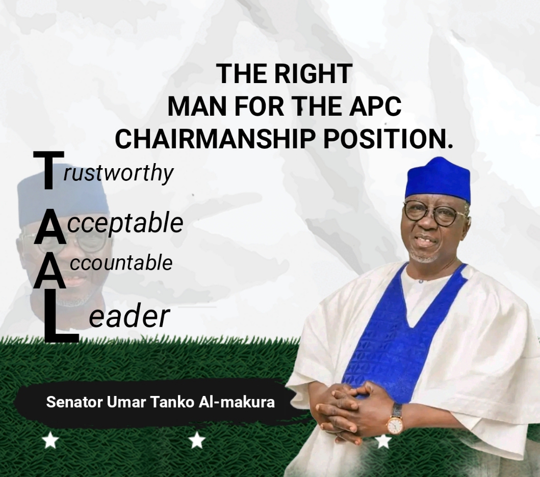 Senator Umar Tanko Almakura Will Be Chosen As The Apc National Chairman Soon.