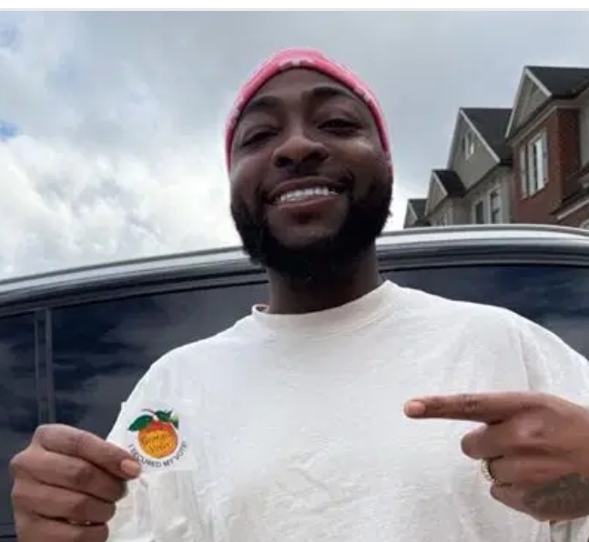Davido votes in U.S. presidential election, expresses excitement as first-time voter