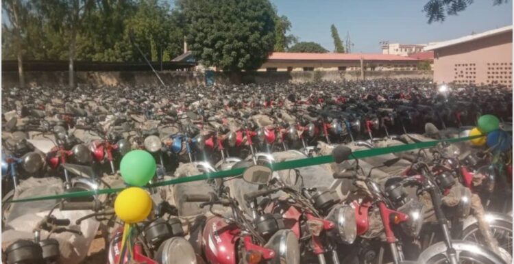 JUST-IN; Senator donates 1000 motorcycles to Police command