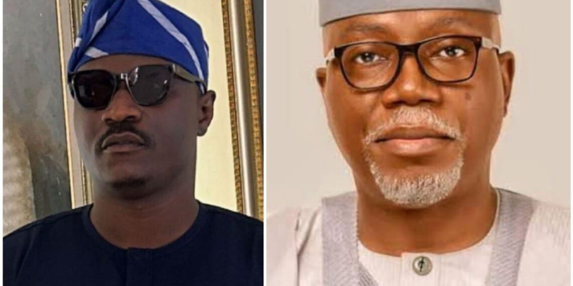 Hon Olakunle Oluwateru congratulates lucky Aiyedatiwa and his wife Seun Aiyedatiwa on inauguration.