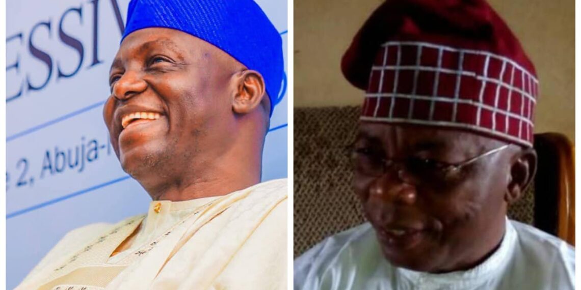 Otunba Olubunmi Alo Commiserates with Prof. Nentawe Yilwatda on the Loss of His Mother