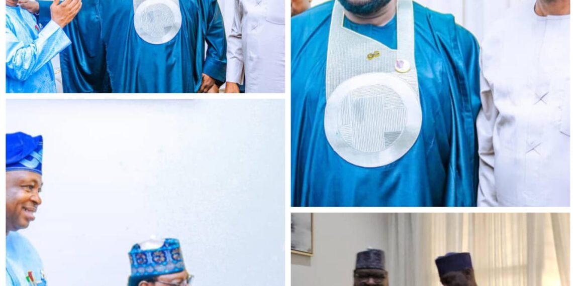 Hon. Aminu Suleiman paid a Condolence Visit to the National Chairman of the All Progressive Congress (APC), Prof Nentawe Yilwatda over the demise of his beloved mother, Mama Lydia Yilwatda.